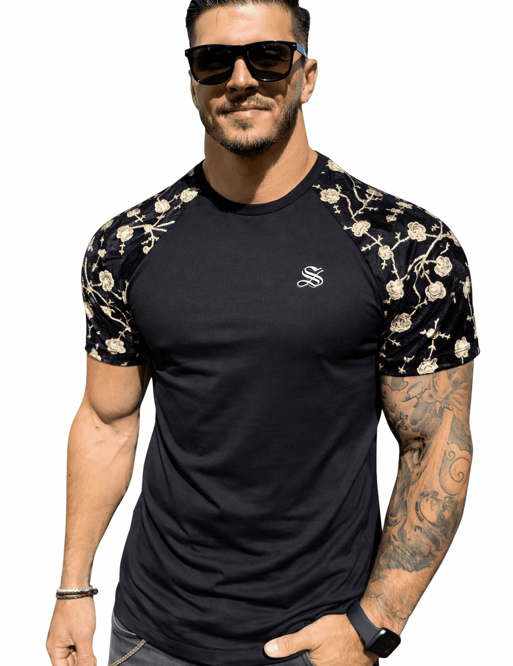 KoAzo 306 - Velvet T-shirt for Men - Sarman Fashion - Wholesale Clothing Fashion Brand for Men from Canada