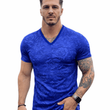KoAzo 309 - Velvet T-shirt for Men - Sarman Fashion - Wholesale Clothing Fashion Brand for Men from Canada