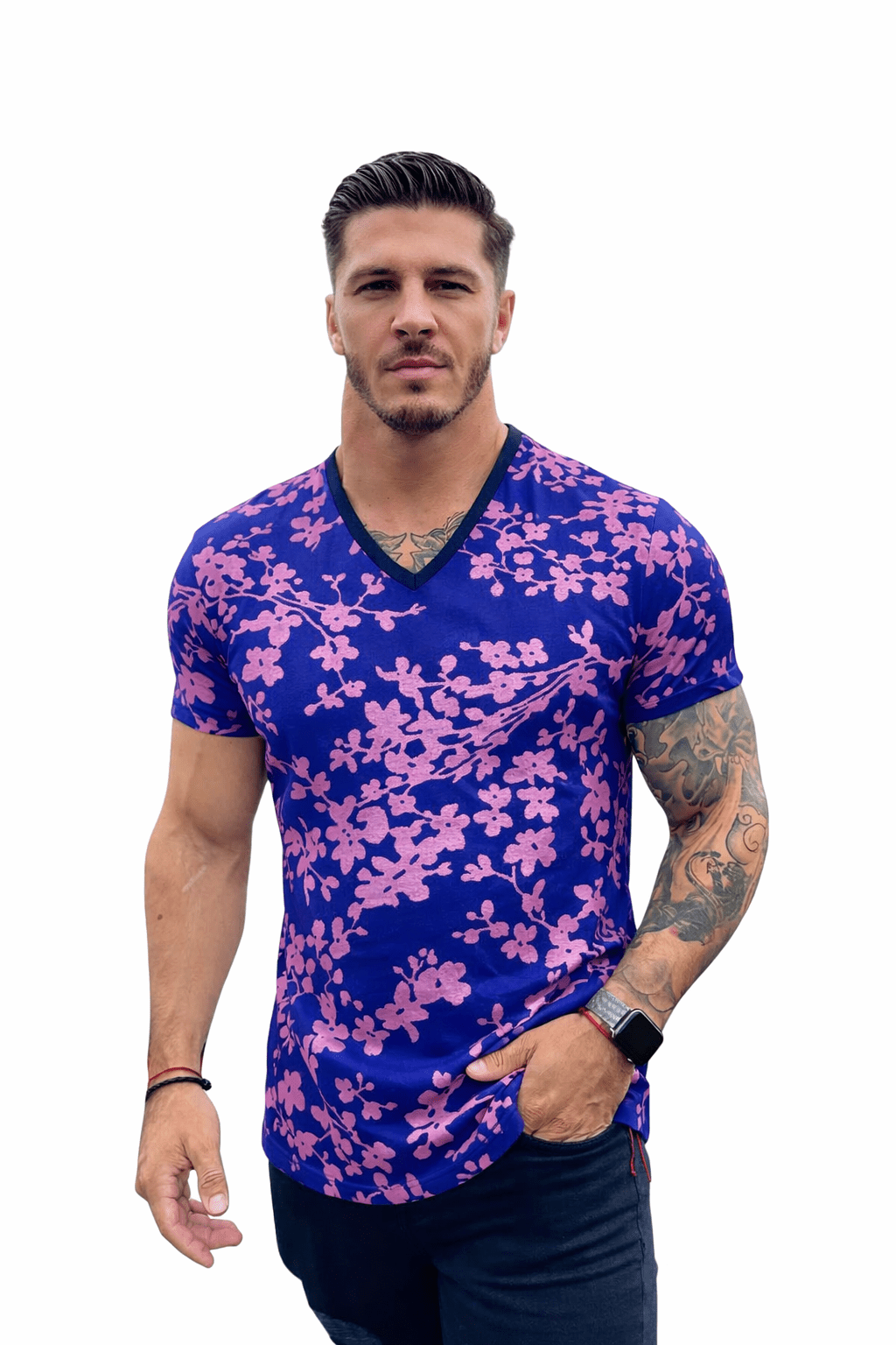KoAzo 310 - Velvet T-shirt for Men - Sarman Fashion - Wholesale Clothing Fashion Brand for Men from Canada