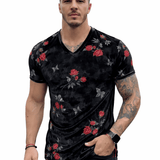 KoAzo 311 - Velvet T-shirt for Men - Sarman Fashion - Wholesale Clothing Fashion Brand for Men from Canada