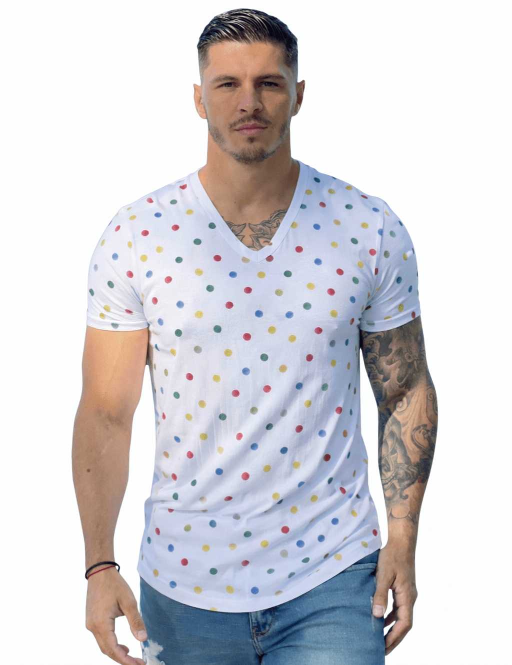 KoAzo 312 - Velvet T-shirt for Men - Sarman Fashion - Wholesale Clothing Fashion Brand for Men from Canada