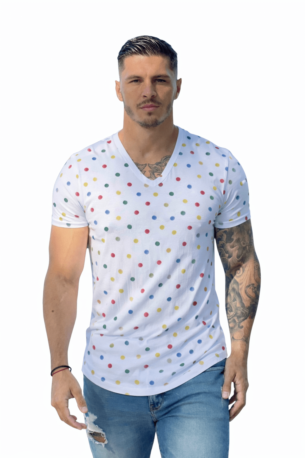 KoAzo 312 - Velvet T-shirt for Men - Sarman Fashion - Wholesale Clothing Fashion Brand for Men from Canada