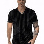 KoAzo 316 - Velvet T-shirt for Men - Sarman Fashion - Wholesale Clothing Fashion Brand for Men from Canada