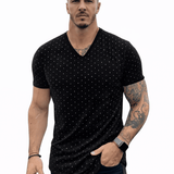 KoAzo 317 - Velvet T-shirt for Men - Sarman Fashion - Wholesale Clothing Fashion Brand for Men from Canada
