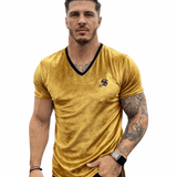 KoAzo 318 - Velvet T-shirt for Men - Sarman Fashion - Wholesale Clothing Fashion Brand for Men from Canada