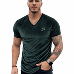 KoAzo 319 - Velvet T-shirt for Men - Sarman Fashion - Wholesale Clothing Fashion Brand for Men from Canada