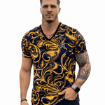 KoAzo 324 - Velvet T-shirt for Men - Sarman Fashion - Wholesale Clothing Fashion Brand for Men from Canada