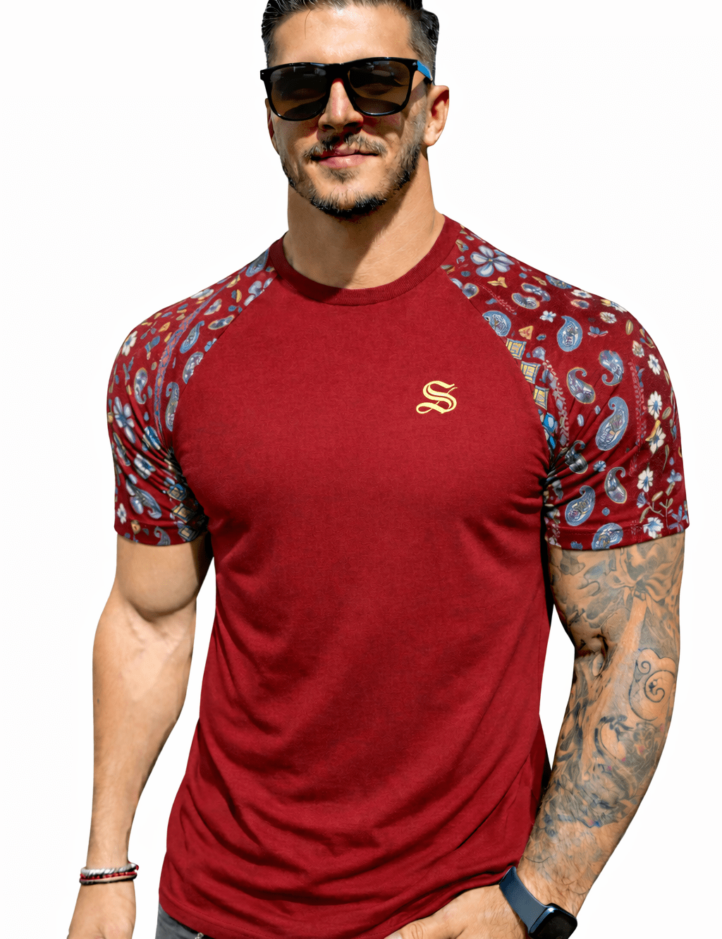 KoAzo 327 - Velvet T-shirt for Men - Sarman Fashion - Wholesale Clothing Fashion Brand for Men from Canada
