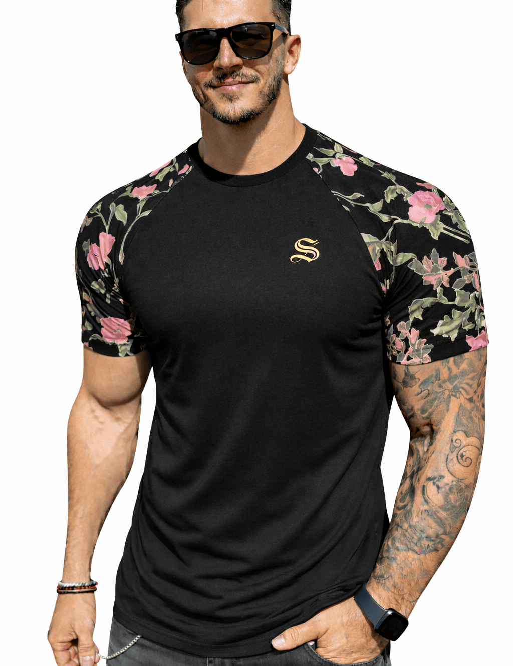 KoAzo 329 - Velvet T-shirt for Men - Sarman Fashion - Wholesale Clothing Fashion Brand for Men from Canada