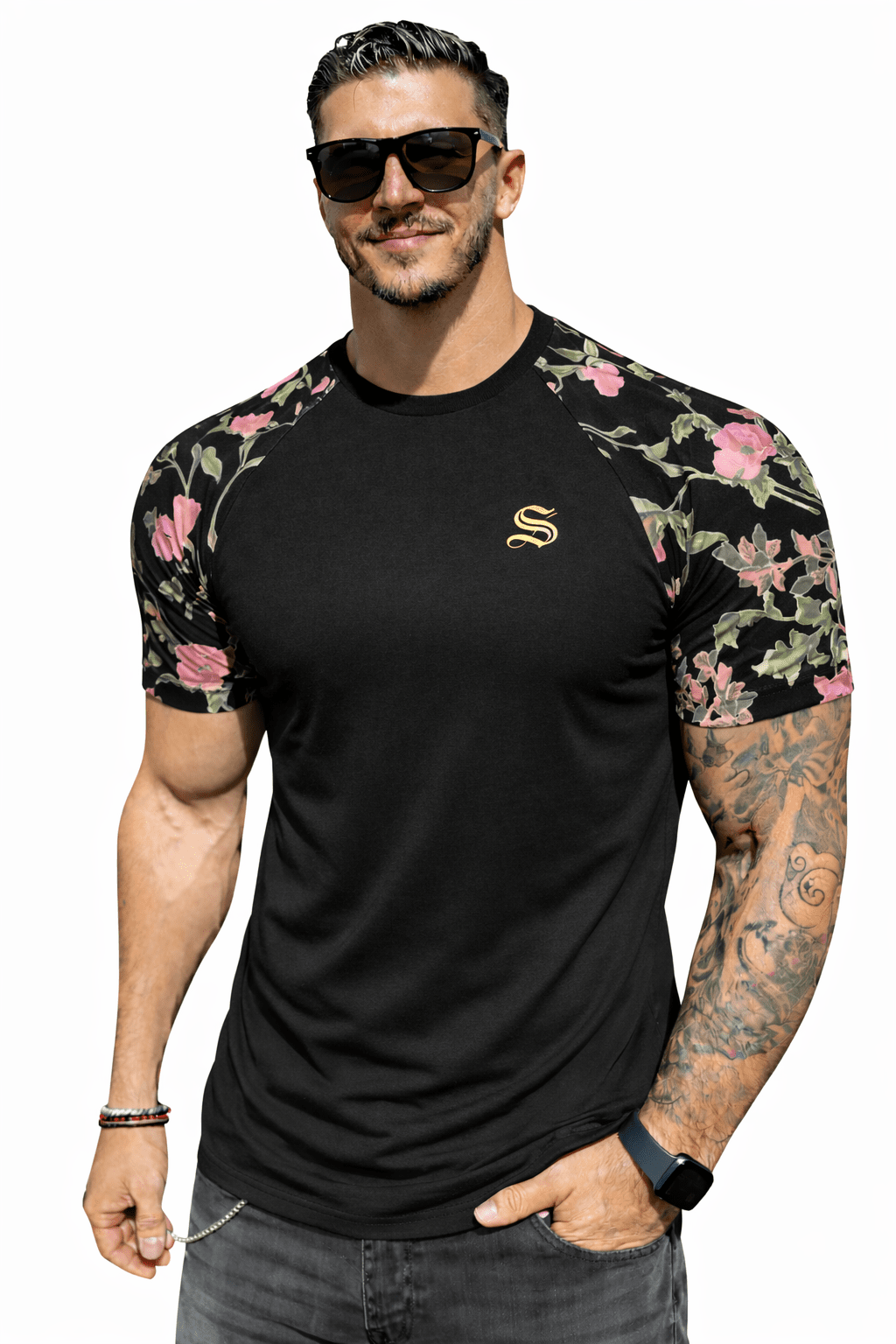 KoAzo 329 - Velvet T-shirt for Men - Sarman Fashion - Wholesale Clothing Fashion Brand for Men from Canada