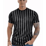 KoAzo 33 - Velvet T-shirt for Men - Sarman Fashion - Wholesale Clothing Fashion Brand for Men from Canada