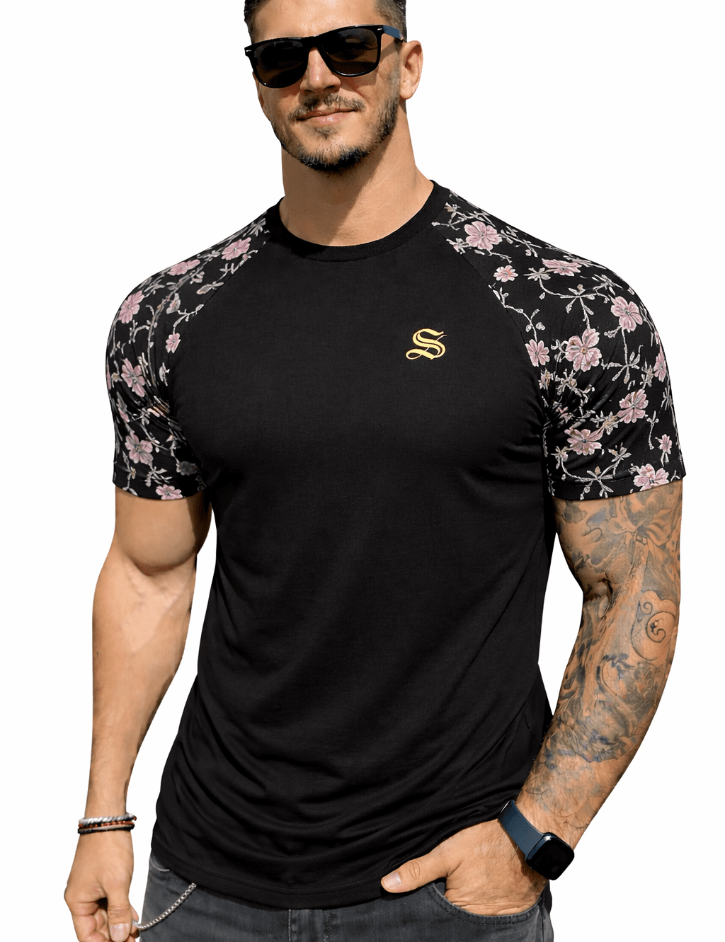 KoAzo 330 - Velvet T-shirt for Men - Sarman Fashion - Wholesale Clothing Fashion Brand for Men from Canada