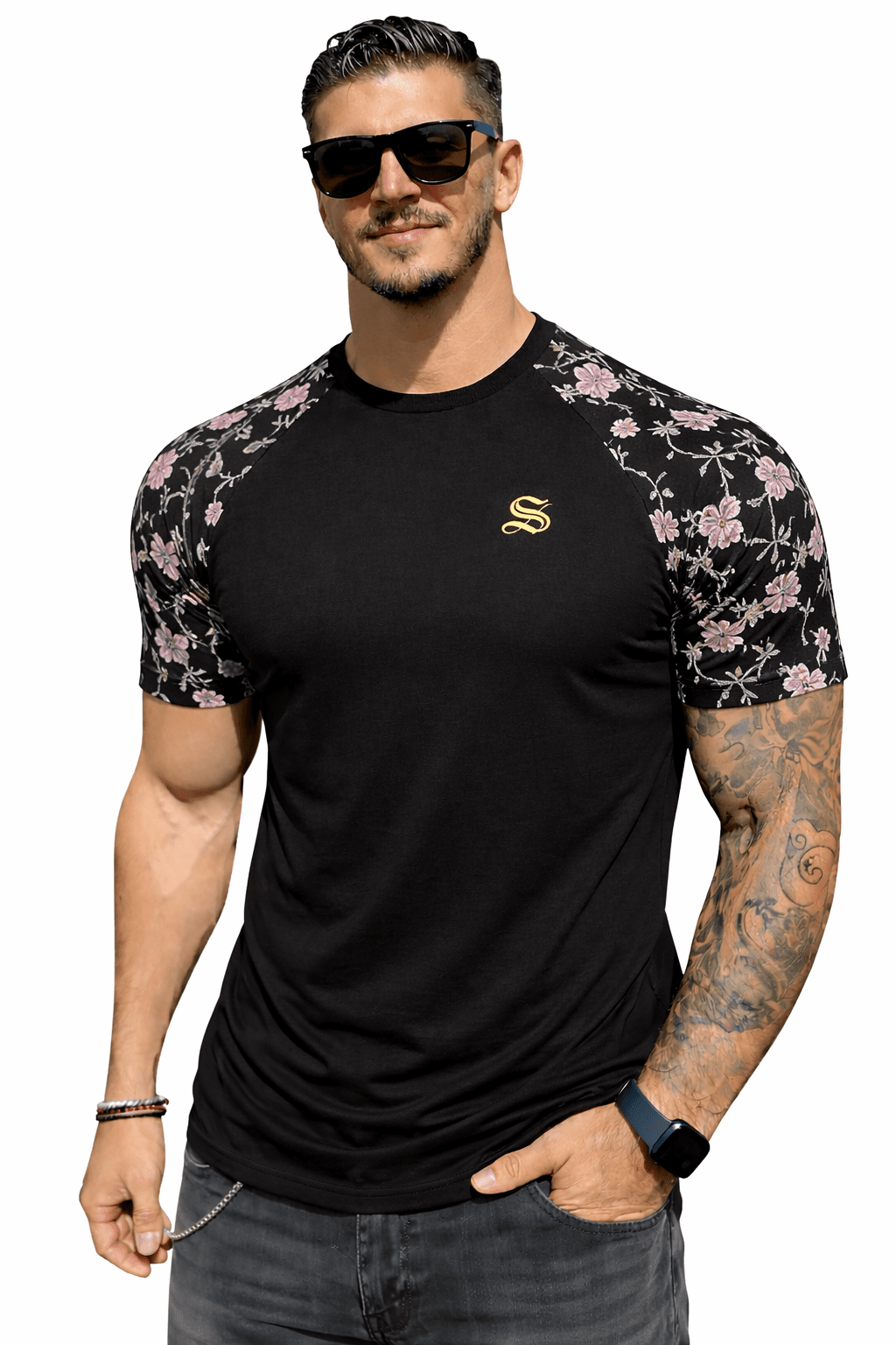 KoAzo 330 - Velvet T-shirt for Men - Sarman Fashion - Wholesale Clothing Fashion Brand for Men from Canada