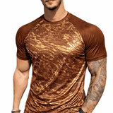 KoAzo 332 - Velvet T-shirt for Men - Sarman Fashion - Wholesale Clothing Fashion Brand for Men from Canada