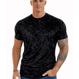 KoAzo 34 - Velvet T-shirt for Men - Sarman Fashion - Wholesale Clothing Fashion Brand for Men from Canada