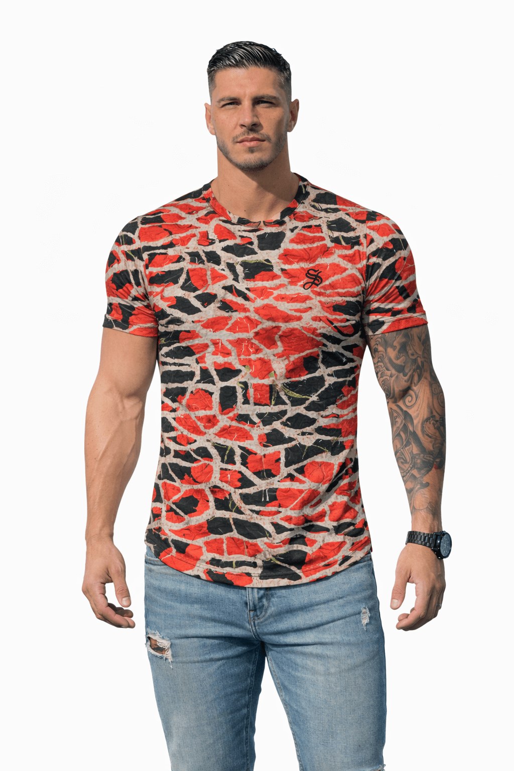KoAzo 340 - Velvet T-shirt for Men - Sarman Fashion - Wholesale Clothing Fashion Brand for Men from Canada