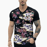 KoAzo 343 - Velvet T-shirt for Men - Sarman Fashion - Wholesale Clothing Fashion Brand for Men from Canada