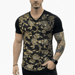 KoAzo 344 - Velvet T-shirt for Men - Sarman Fashion - Wholesale Clothing Fashion Brand for Men from Canada