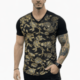 KoAzo 344 - Velvet T-shirt for Men - Sarman Fashion - Wholesale Clothing Fashion Brand for Men from Canada