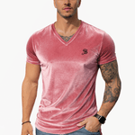 KoAzo 345 - Velvet T-shirt for Men - Sarman Fashion - Wholesale Clothing Fashion Brand for Men from Canada