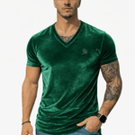 KoAzo 347 - Velvet T-shirt for Men - Sarman Fashion - Wholesale Clothing Fashion Brand for Men from Canada