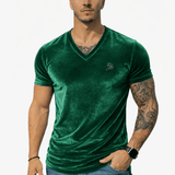 KoAzo 347 - Velvet T-shirt for Men - Sarman Fashion - Wholesale Clothing Fashion Brand for Men from Canada