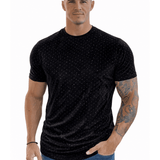 KoAzo 35 - Velvet T-shirt for Men - Sarman Fashion - Wholesale Clothing Fashion Brand for Men from Canada