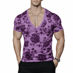 KoAzo 352 - Velvet T-shirt for Men - Sarman Fashion - Wholesale Clothing Fashion Brand for Men from Canada