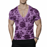 KoAzo 352 - Velvet T-shirt for Men - Sarman Fashion - Wholesale Clothing Fashion Brand for Men from Canada