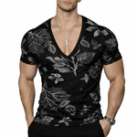 KoAzo 354 - Velvet T-shirt for Men - Sarman Fashion - Wholesale Clothing Fashion Brand for Men from Canada