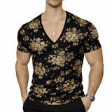 KoAzo 363 - Velvet T-shirt for Men - Sarman Fashion - Wholesale Clothing Fashion Brand for Men from Canada