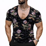 KoAzo 367 - Velvet T-shirt for Men - Sarman Fashion - Wholesale Clothing Fashion Brand for Men from Canada