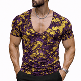 KoAzo 368 - Velvet T-shirt for Men - Sarman Fashion - Wholesale Clothing Fashion Brand for Men from Canada