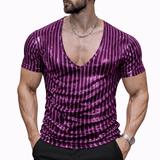 KoAzo 373 - Velvet T-shirt for Men - Sarman Fashion - Wholesale Clothing Fashion Brand for Men from Canada