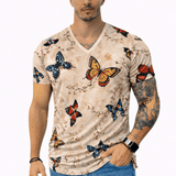 KoAzo 387 - Velvet T-shirt for Men - Sarman Fashion - Wholesale Clothing Fashion Brand for Men from Canada