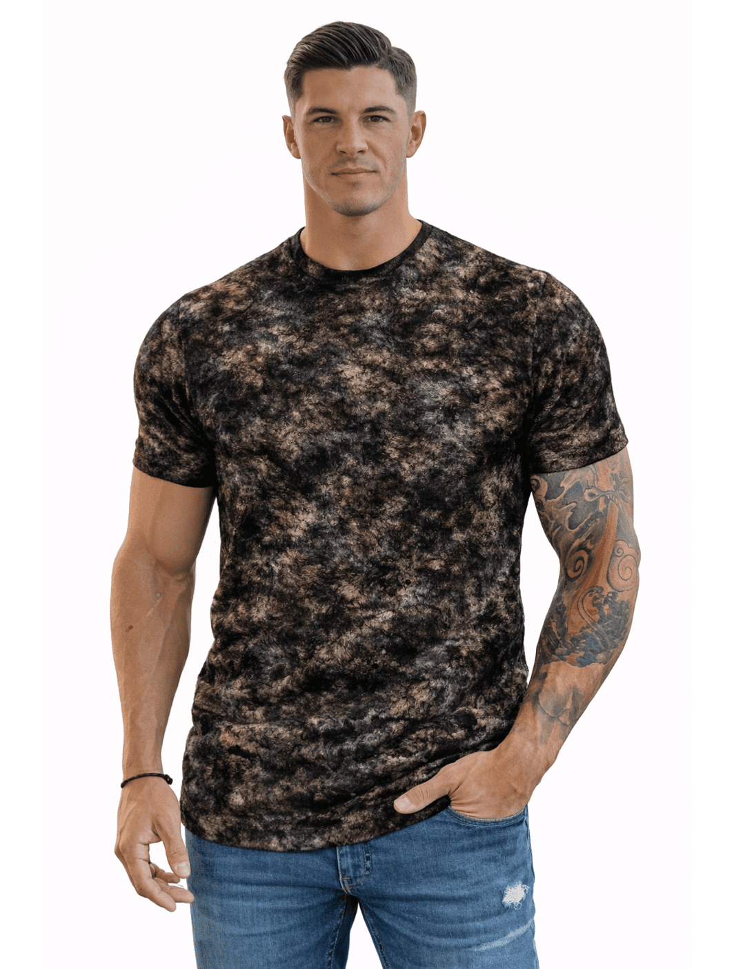 KoAzo 44 - Velvet T-shirt for Men - Sarman Fashion - Wholesale Clothing Fashion Brand for Men from Canada