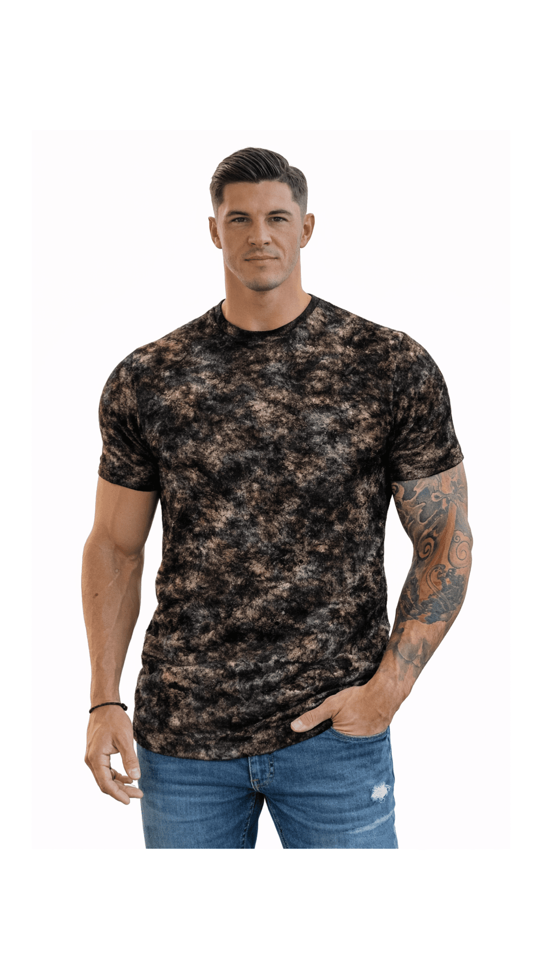 KoAzo 44 - Velvet T-shirt for Men - Sarman Fashion - Wholesale Clothing Fashion Brand for Men from Canada