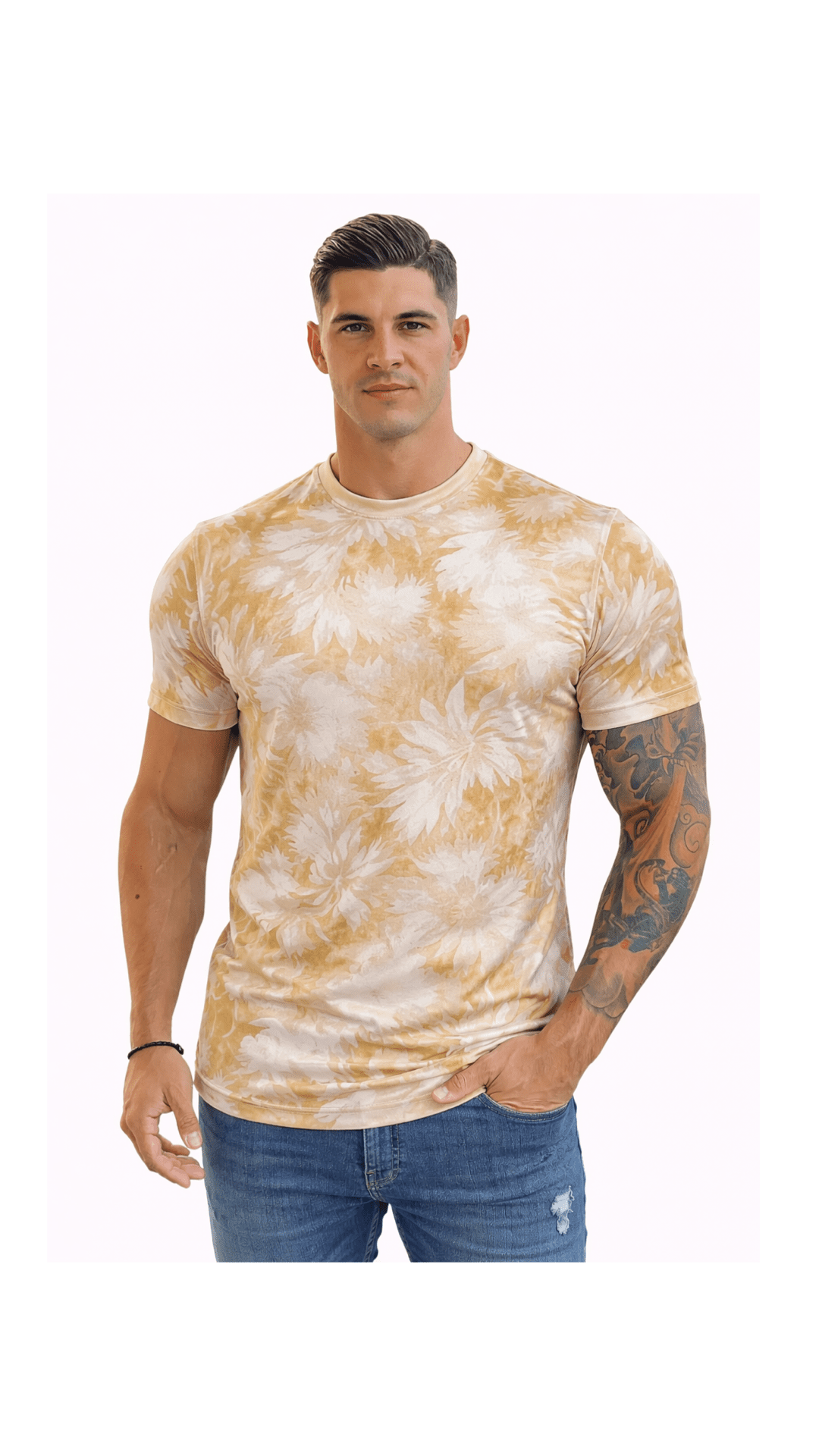 KoAzo 48 - Velvet T-shirt for Men - Sarman Fashion - Wholesale Clothing Fashion Brand for Men from Canada