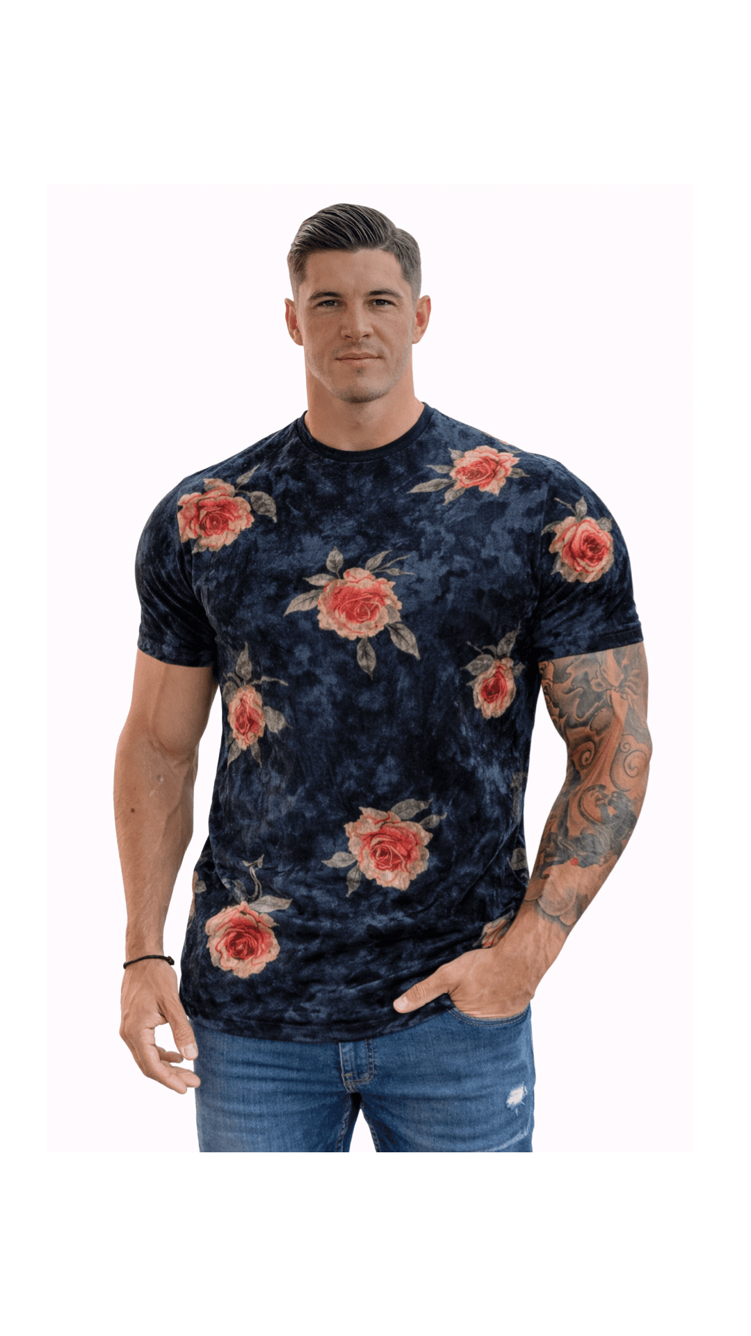 KoAzo 53 - Velvet T-shirt for Men - Sarman Fashion - Wholesale Clothing Fashion Brand for Men from Canada