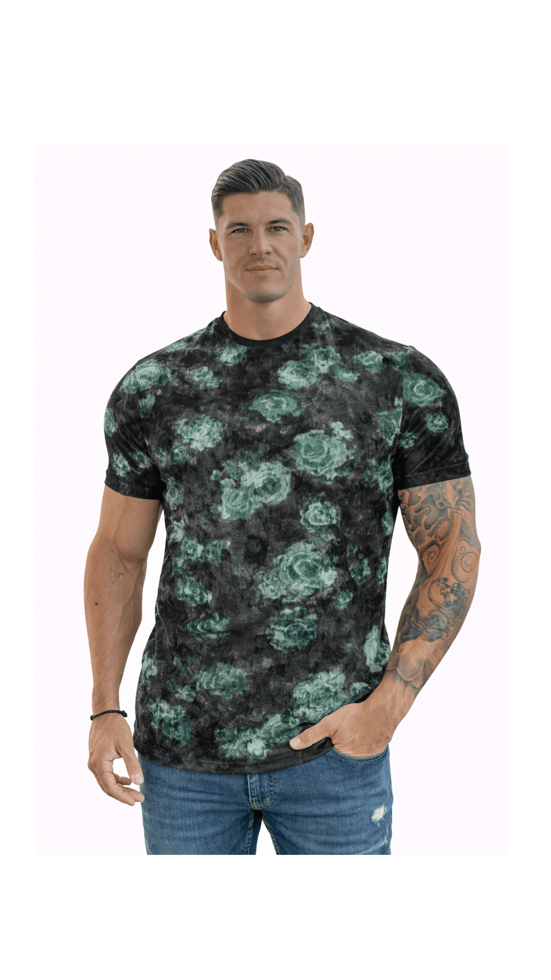 KoAzo 62 - Velvet T-shirt for Men - Sarman Fashion - Wholesale Clothing Fashion Brand for Men from Canada