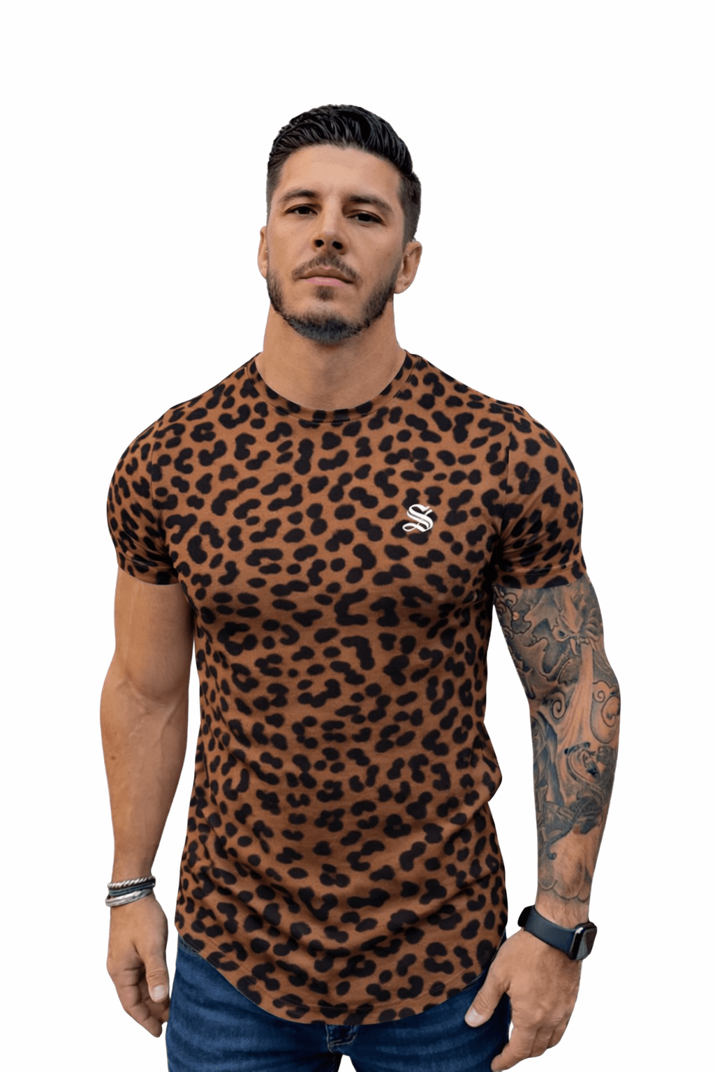 KoAzo 64 - Velvet T-shirt for Men - Sarman Fashion - Wholesale Clothing Fashion Brand for Men from Canada