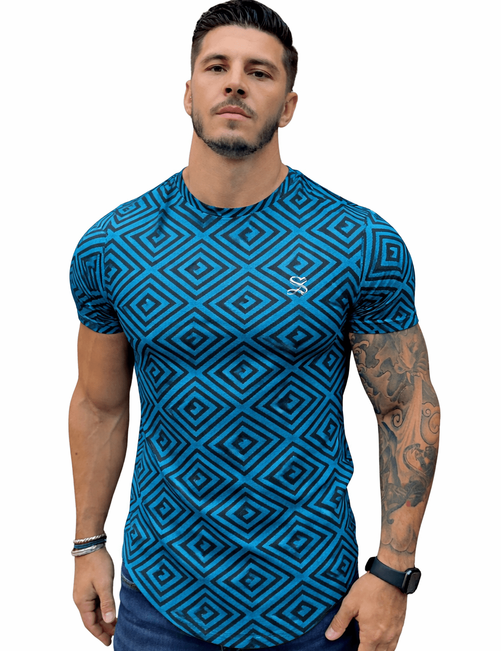 KoAzo 65 - Velvet T-shirt for Men - Sarman Fashion - Wholesale Clothing Fashion Brand for Men from Canada