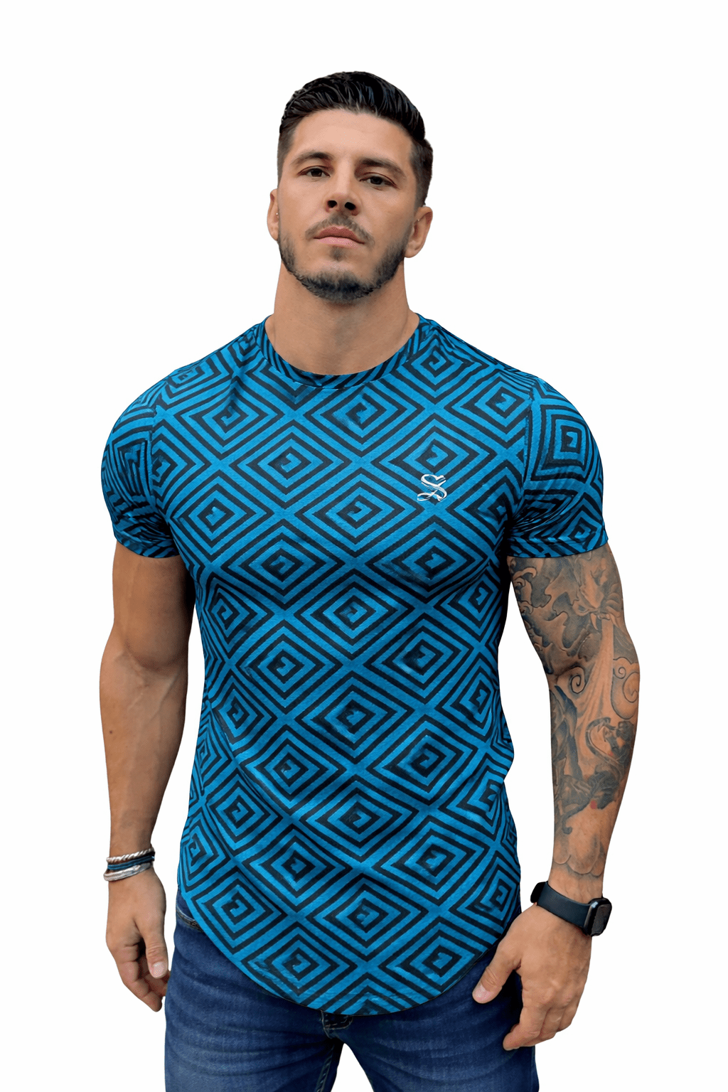 KoAzo 65 - Velvet T-shirt for Men - Sarman Fashion - Wholesale Clothing Fashion Brand for Men from Canada