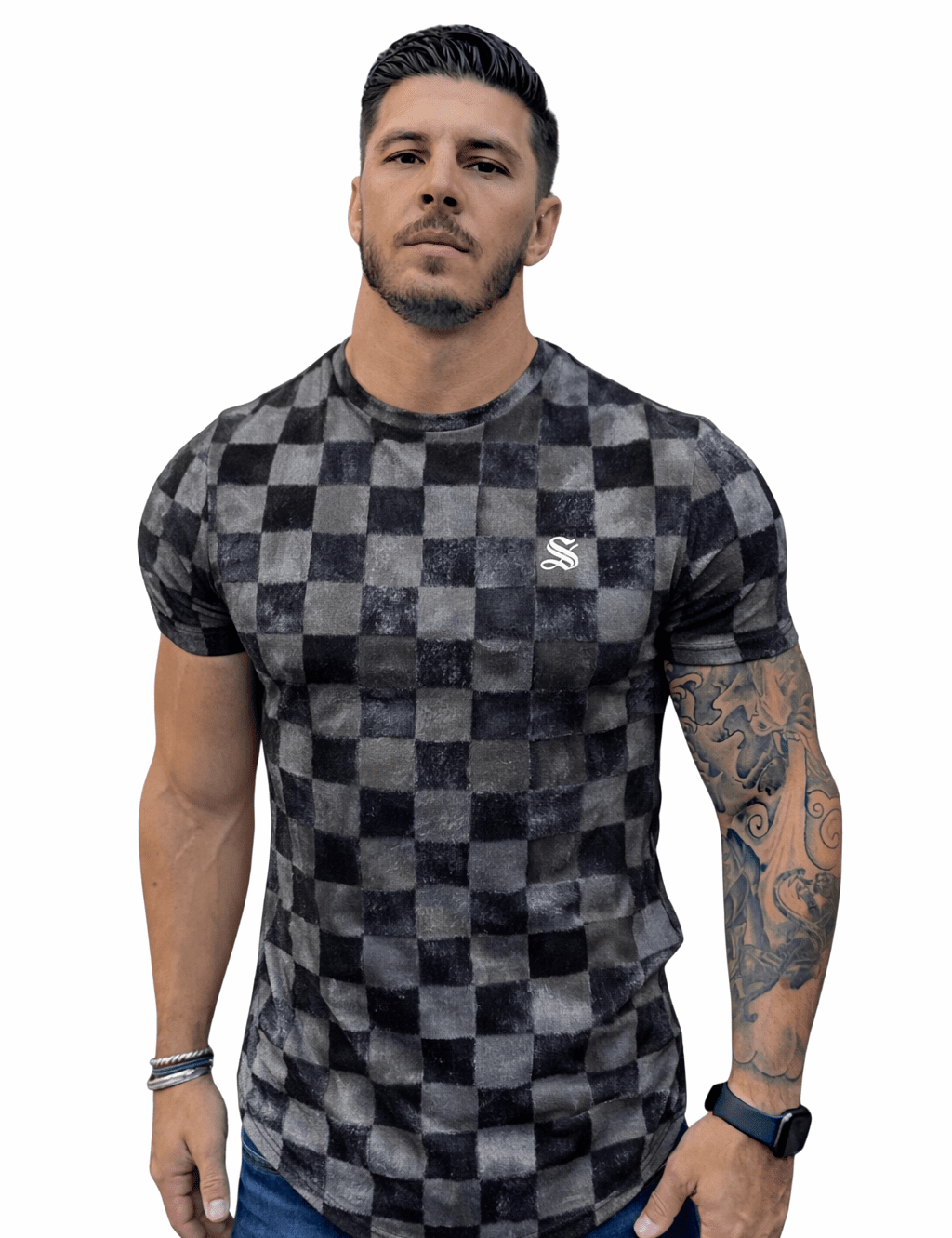 KoAzo 66 - Velvet T-shirt for Men - Sarman Fashion - Wholesale Clothing Fashion Brand for Men from Canada