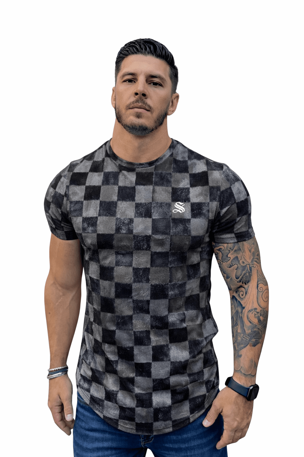 KoAzo 66 - Velvet T-shirt for Men - Sarman Fashion - Wholesale Clothing Fashion Brand for Men from Canada