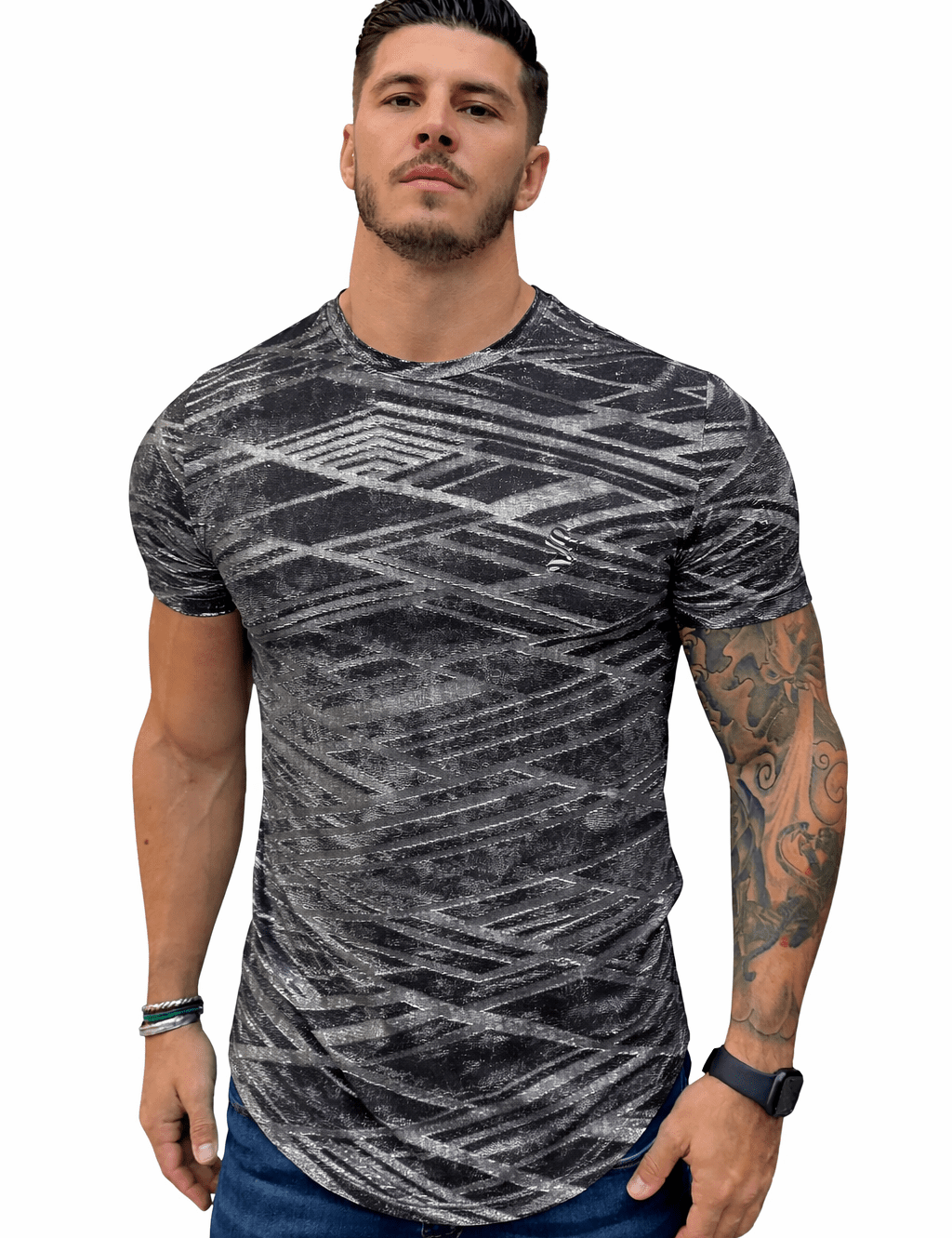KoAzo 71 - Velvet T-shirt for Men - Sarman Fashion - Wholesale Clothing Fashion Brand for Men from Canada