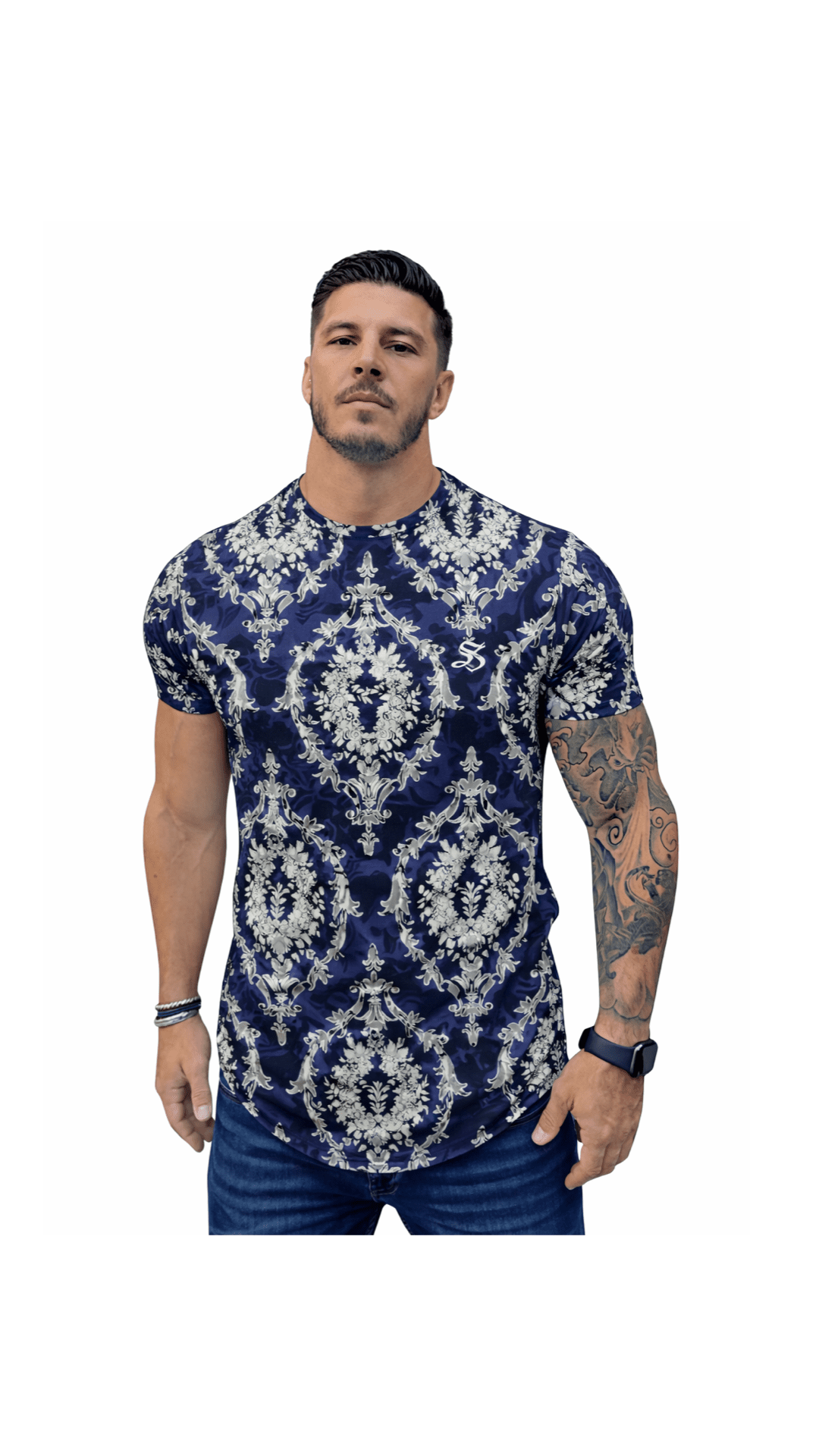 KoAzo 72 - Velvet T-shirt for Men - Sarman Fashion - Wholesale Clothing Fashion Brand for Men from Canada