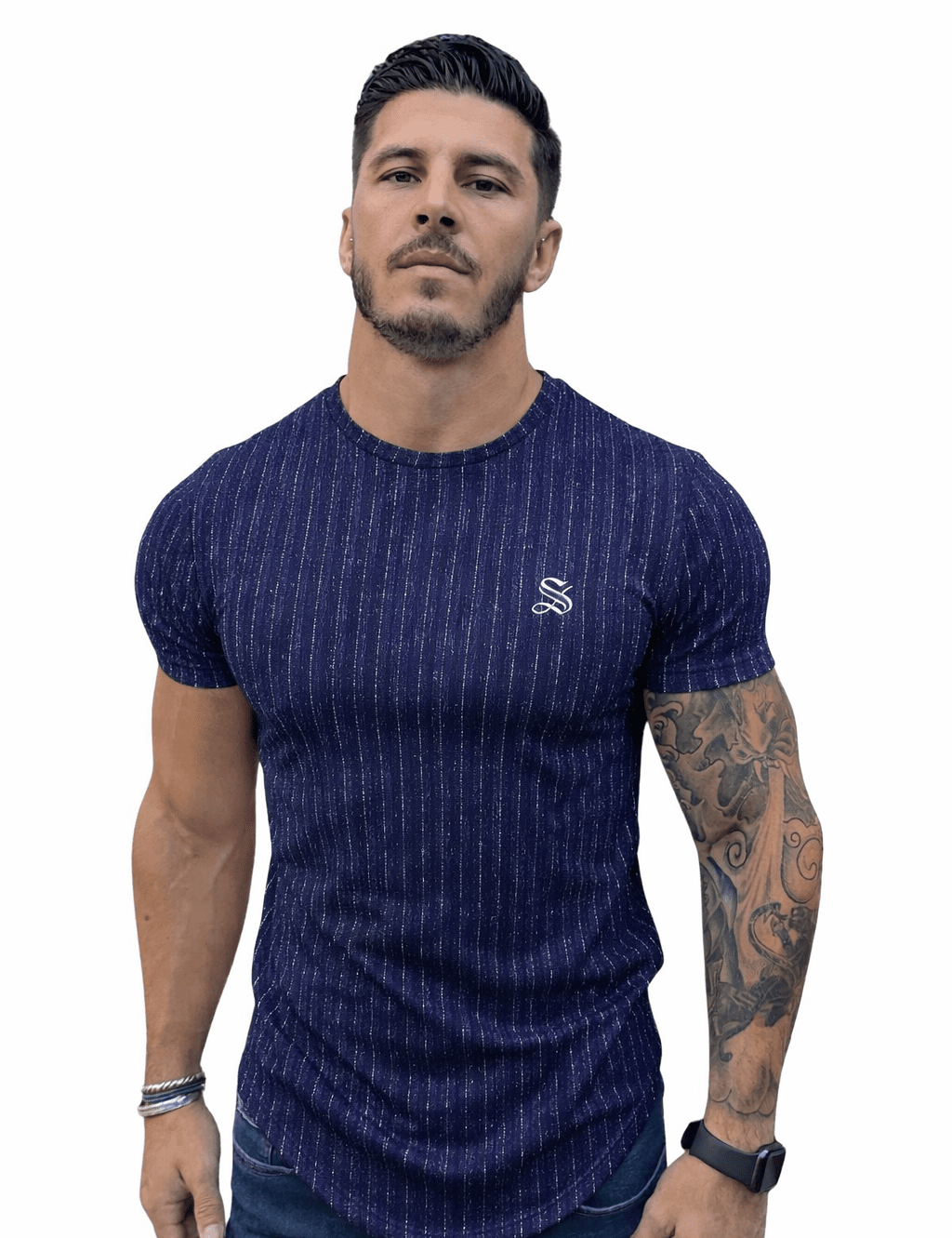 KoAzo 73 - Velvet T-shirt for Men - Sarman Fashion - Wholesale Clothing Fashion Brand for Men from Canada