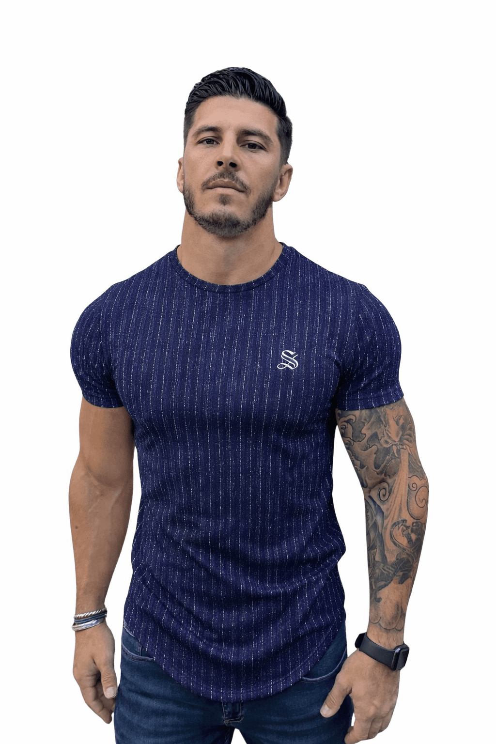KoAzo 73 - Velvet T-shirt for Men - Sarman Fashion - Wholesale Clothing Fashion Brand for Men from Canada