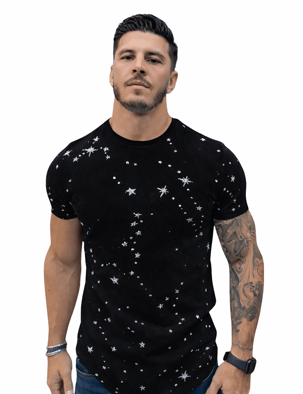 KoAzo 75 - Velvet T-shirt for Men - Sarman Fashion - Wholesale Clothing Fashion Brand for Men from Canada